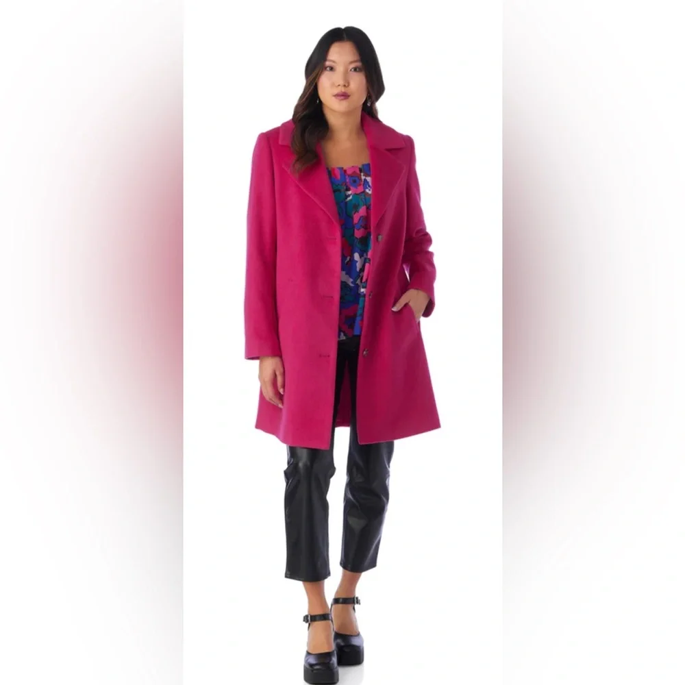 Crosby by Mollie Burch Dean Coat in Mollie Pink Medium New with Tags - Picture 7 of 10